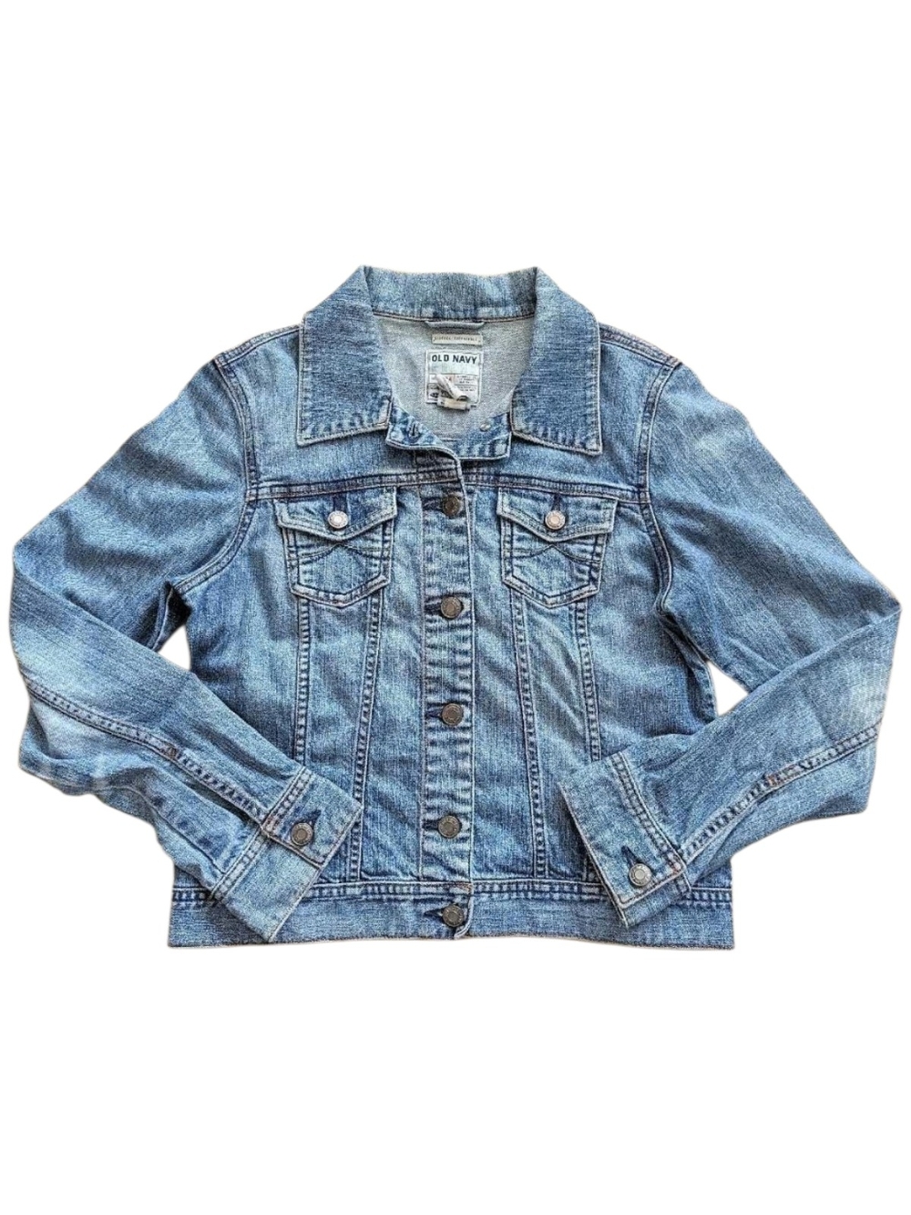 Old Navy Classic Light Wash Denim Jacket - Light Blue - Picture 2 of 5